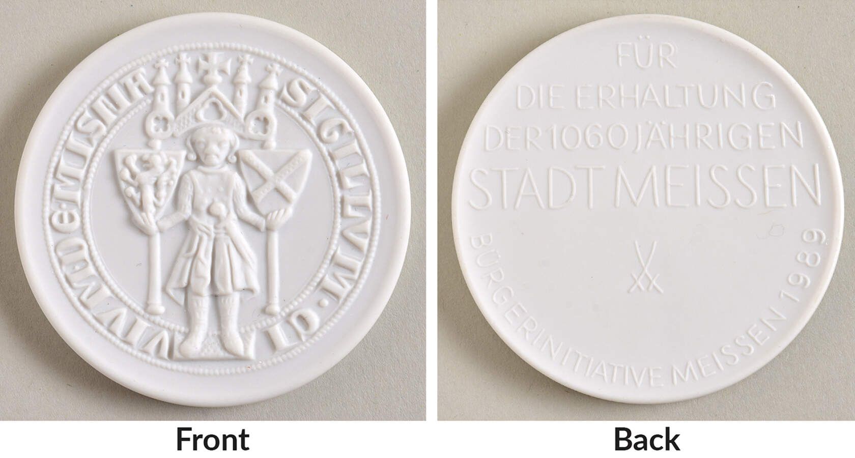 Meissen Figurines & Giftware Meissen 1060 Year Commemorative Coin - With Box by Meissen (Germany)-1
