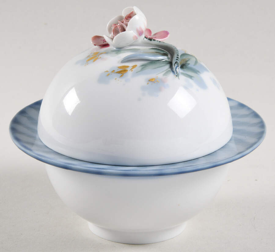 Meissen Figurines & Giftware Saturn Round Trinket Box - No Box by Meissen (Germany)-1