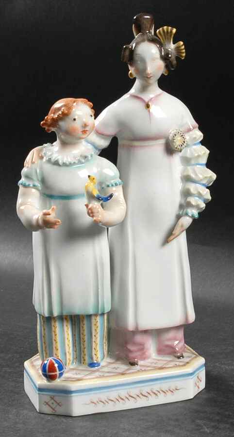 Meissen Figurines & Giftware Mother & Daughter - No Box by Meissen (Germany)-1