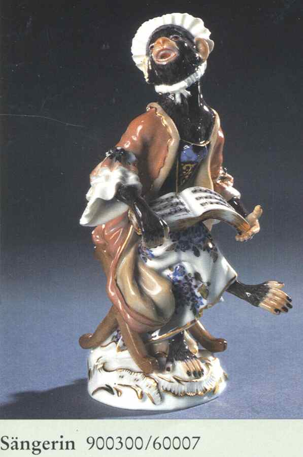 Monkey Band-Meissen Singer - No Box by Meissen (Germany)-1