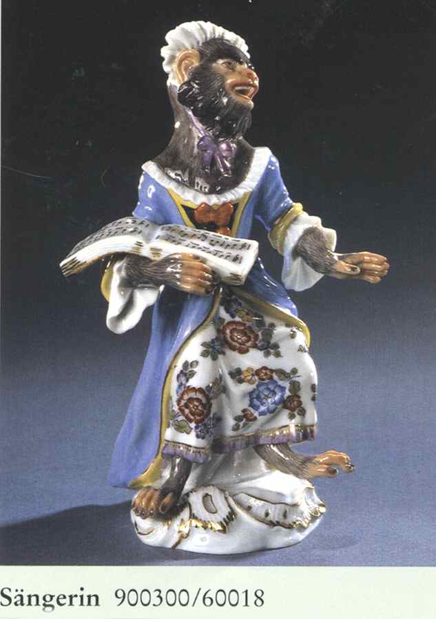 Monkey Band-Meissen Singer - No Box by Meissen (Germany)-1