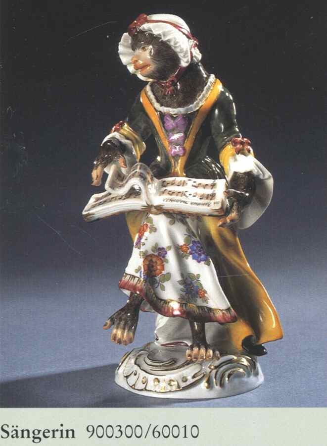 Monkey Band-Meissen Singer - No Box by Meissen (Germany)-1