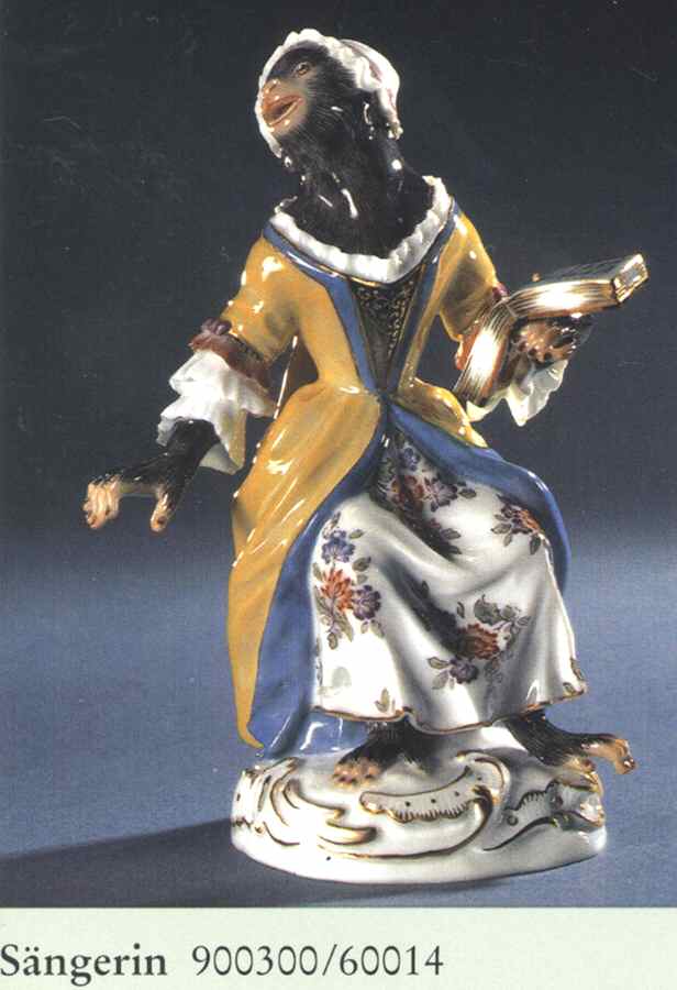 Monkey Band-Meissen Singer - No Box by Meissen (Germany)-1