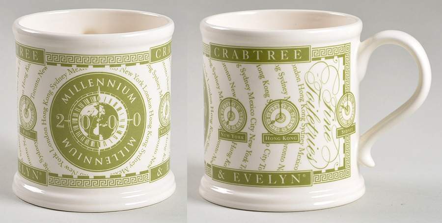 Crabtree & Evelyn Annual Mug 2000 Green - No Box by Mason's-1