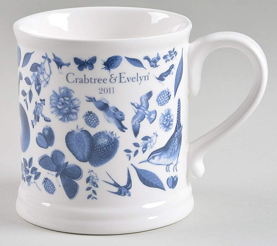 Crabtree & Evelyn Annual Mug 2011 Blue - No Box by Mason's-1