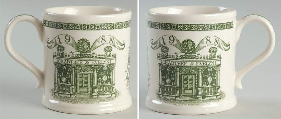 Crabtree & Evelyn Annual Mug 1988 Green - No Box by Mason's-1