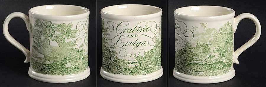 Crabtree & Evelyn Annual Mug 1991 Green - No Box by Mason's-1