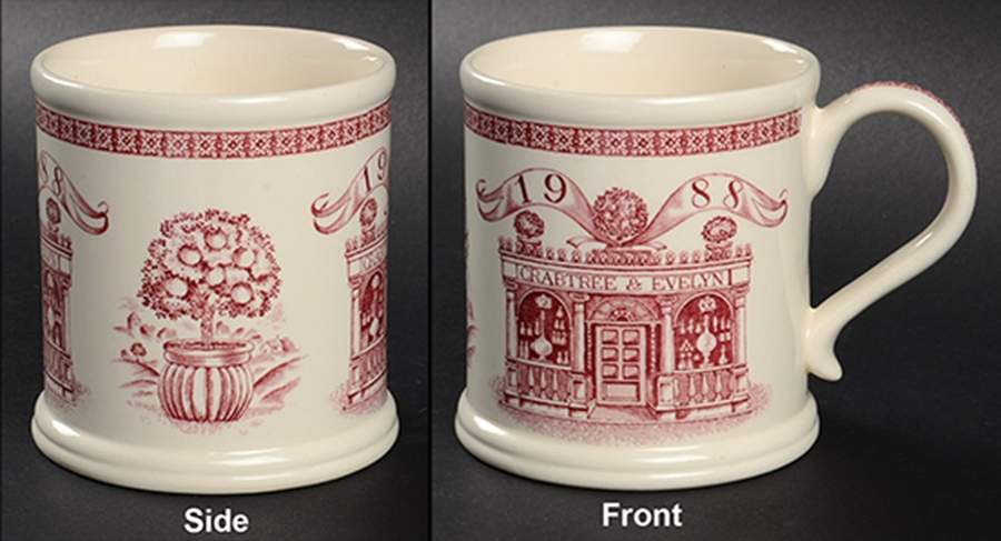 Crabtree & Evelyn Annual Mug 1988 Pink - No Box by Mason's-1