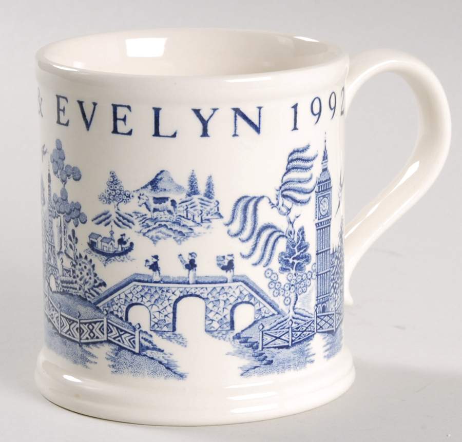 Crabtree & Evelyn Annual Mug 1992 Blue - No Box by Mason's-1