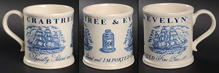 Crabtree & Evelyn Annual Mug 1996 Blue - No Box by Mason's-1