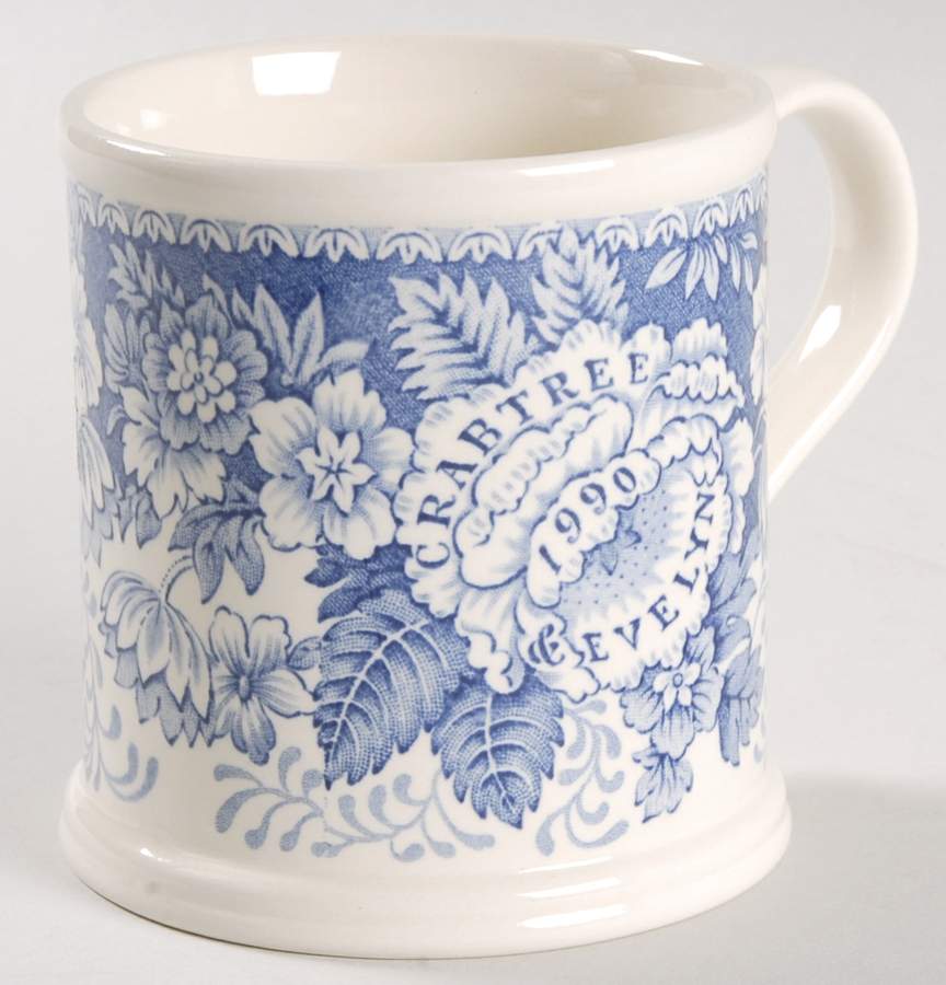 Crabtree & Evelyn Annual Mug 1990 Blue - No Box by Mason's-1