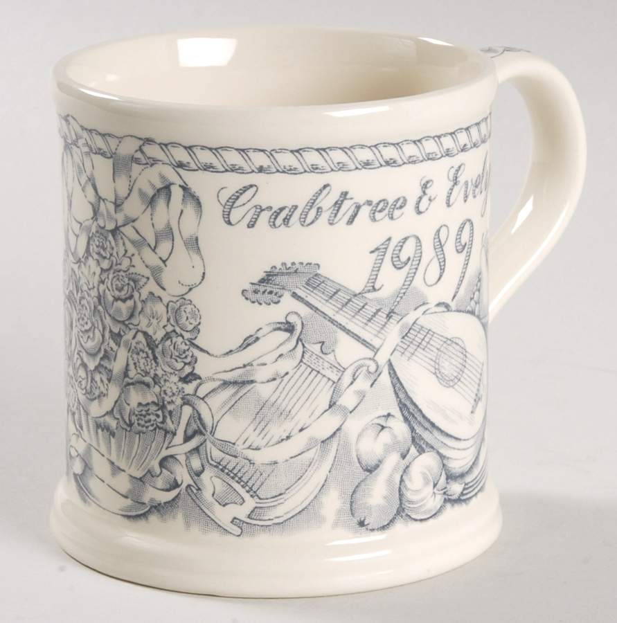 Crabtree & Evelyn Annual Mug 1989 Blue - No Box by Mason's-1