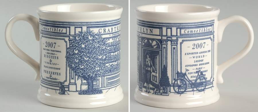 Crabtree & Evelyn Annual Mug 2007 Blue - No Box by Mason's-1