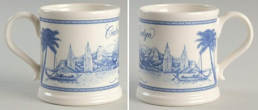 Crabtree & Evelyn Annual Mug 2006 Blue - No Box by Mason's-1