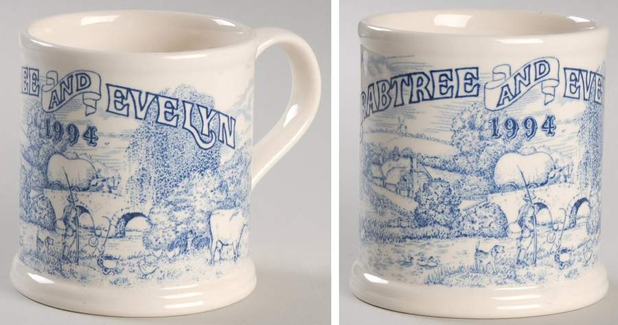 Crabtree & Evelyn Annual Mug 1994 Blue - No Box by Mason's-1