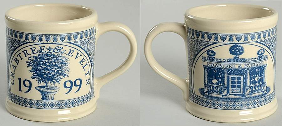 Crabtree & Evelyn Annual Mug 1999 Blue - No Box by Mason's-1