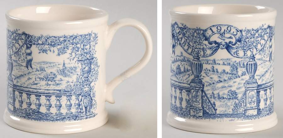 Crabtree & Evelyn Annual Mug 1993 Blue - No Box by Mason's-1