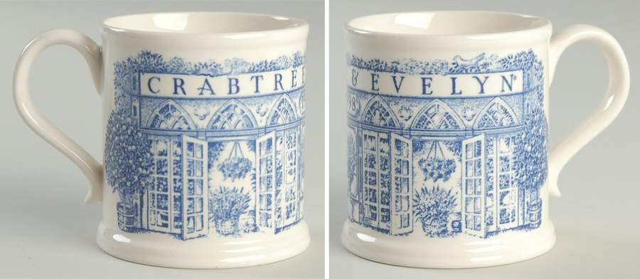Crabtree & Evelyn Annual Mug 1998 Blue - No Box by Mason's-1