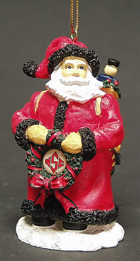 Collegiate Santa Ornament North Carolina State University - Boxed by Memory Company-1