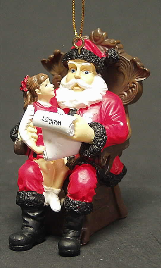 Collegiate Wishlist Santa Ornament North Carolina State University - Boxed by Memory Company-1