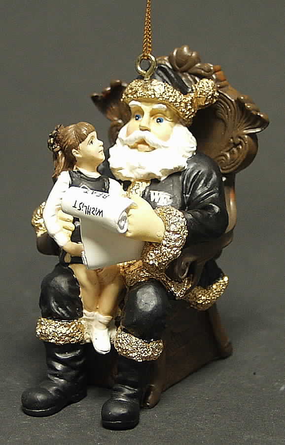 Collegiate Wishlist Santa Ornament Wake Forest University - Boxed by Memory Company-1