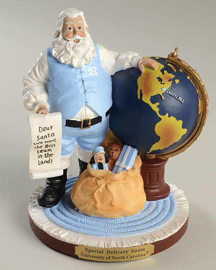 Collegiate Special Delivery Santa Figurine University Of North Carolina - No Box by Memory Company-1