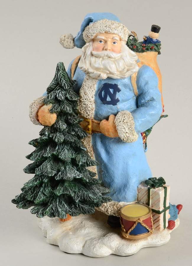 Collegiate Classic Santa Figurine University Of North Carolina - Boxed by Memory Company-1