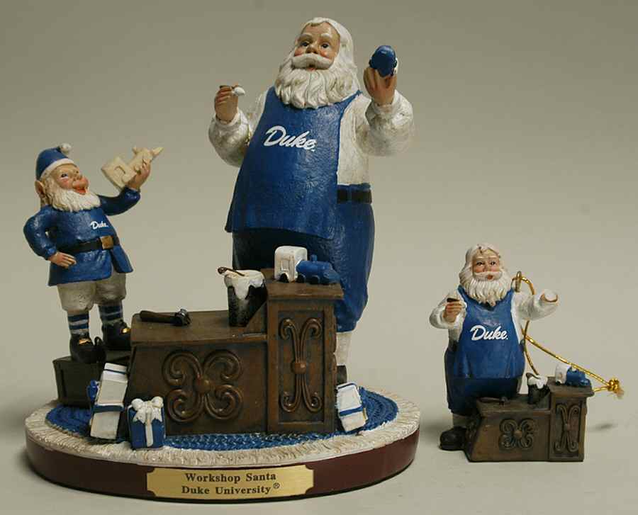 Collegiate Workshop Santa Figurine Duke University - No Box by Memory Company-1