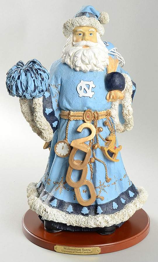 Collegiate Millennium Santa Figurine University Of North Carolina - Boxed by Memory Company-1