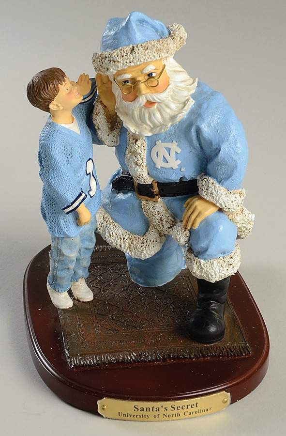 Collegiate Santa's Secret Figurine University Of North Carolina - No Box by Memory Company-1