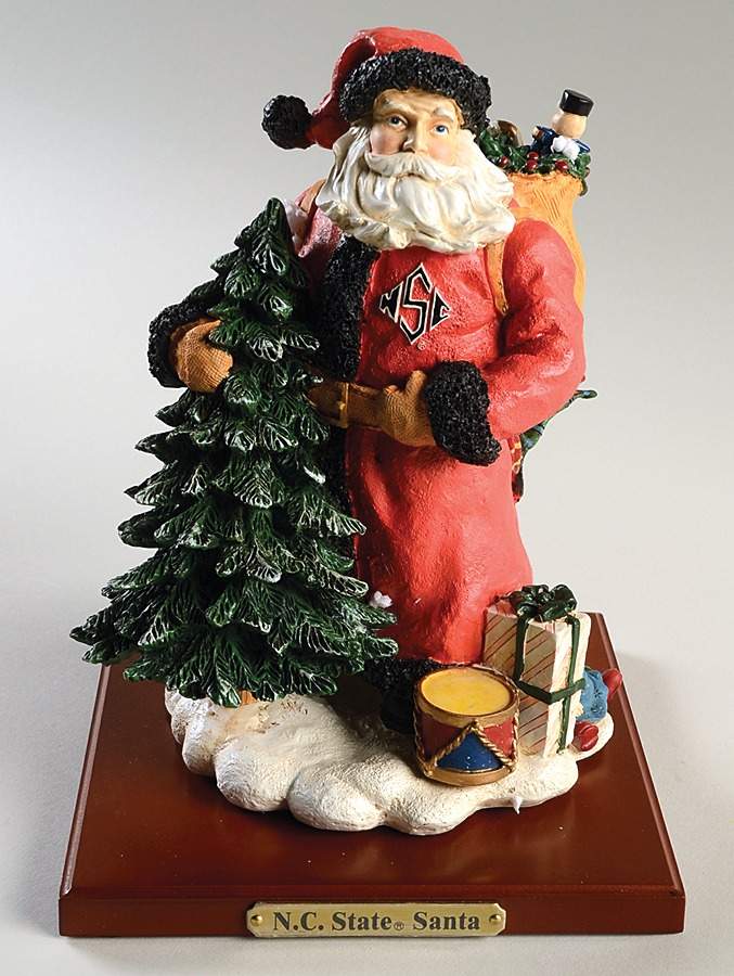 Collegiate Classic Santa Figurine North Carolina State University - No Box by Memory Company-1