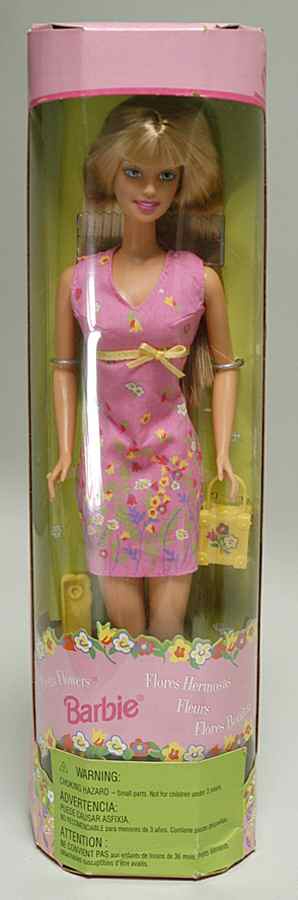 Barbie & Ken Dolls Pretty Flowers Barbie Blonde - Boxed by Mattel-1