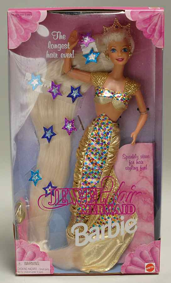 Barbie & Ken Dolls Jewel Hair Mermaid - Boxed by Mattel-1