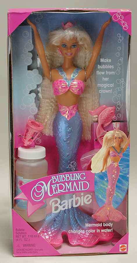 Barbie & Ken Dolls Bubbling Meraid Barbie - Boxed by Mattel-1