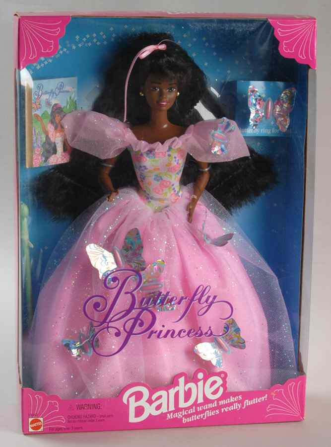 Barbie & Ken Dolls Butterfly Princess Afro-Am - Boxed by Mattel-1