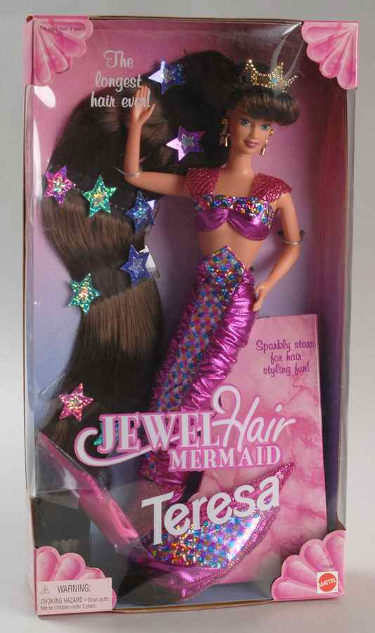 Barbie & Ken Dolls Jewel Hair Mermaid Teresa - Boxed by Mattel-1