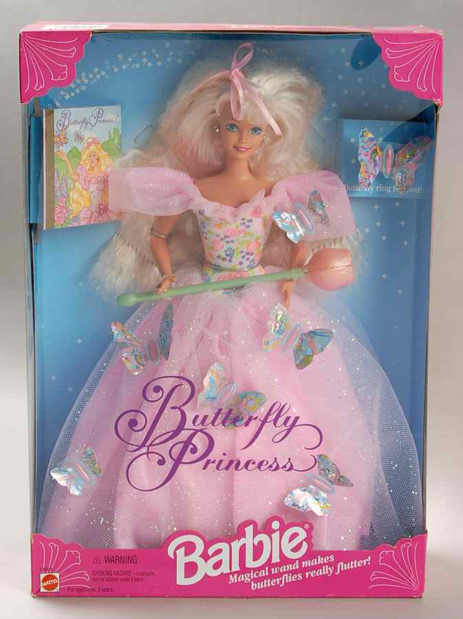 Barbie & Ken Dolls Butterfly Princess Blonde - Boxed by Mattel-1