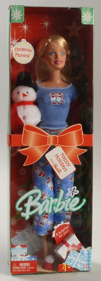 Barbie & Ken Dolls Christmas Morning Barbie - No Box by Mattel-1