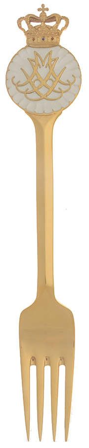 Michelsen Commemorative Fork Princess Margrethe Wedding - No Box by Anton Michelsen-1
