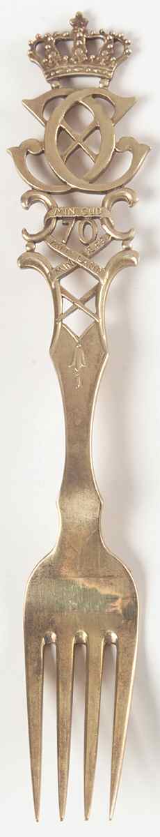 Michelsen Commemorative Fork Queen Ingrid's Bday - No Box by Anton Michelsen-1