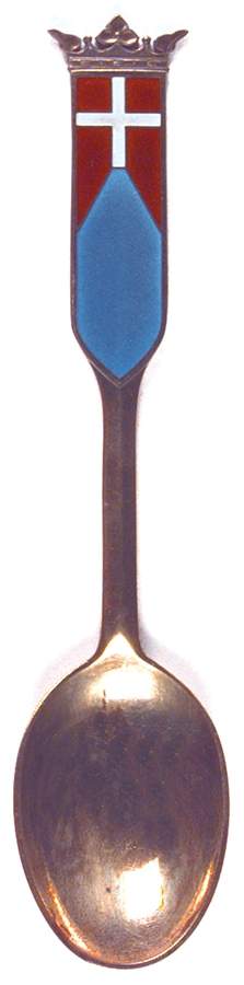 Michelsen Commemorative Spoon 750th Anniversary Danish Flag - No Box by Anton Michelsen-1