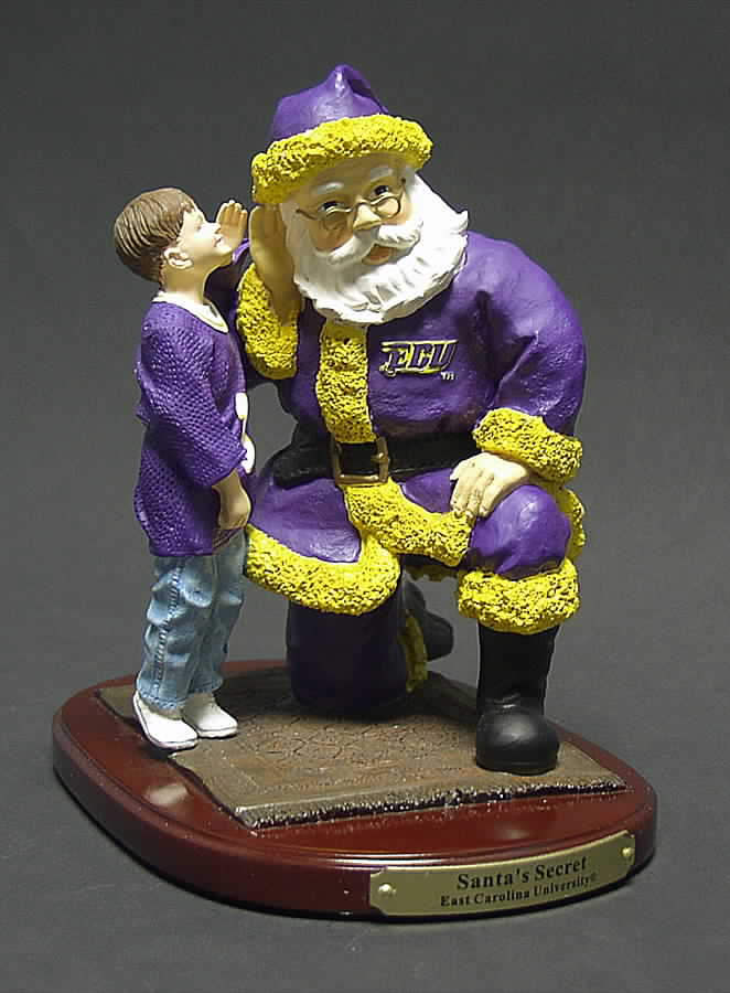 Collegiate Santa's Secret Figurine East Carolina University - No Box by Memory Company-1