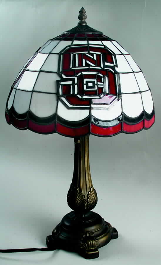 Collegiate Lamps-Stained Glass Nc State-Wolfpack Lamp - Boxed by Memory Company-1