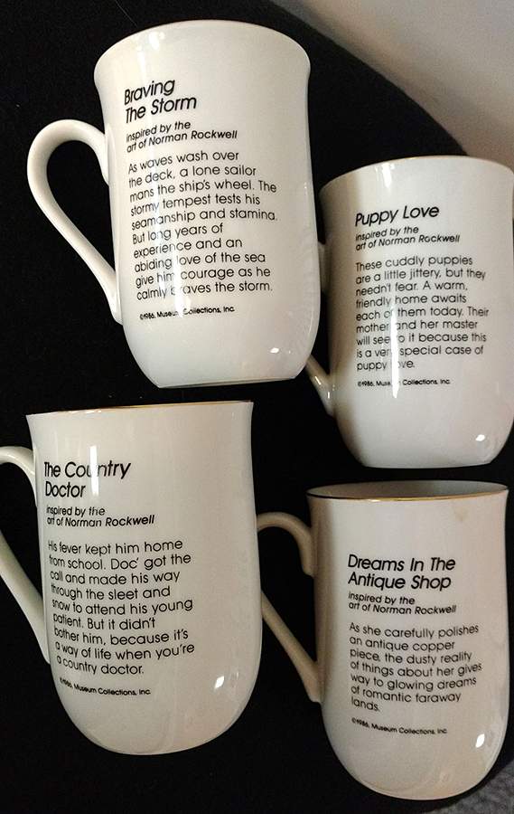 Norman Rockwell Mugs Braving The Storm - No Box by Museum Collections-1