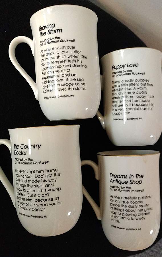 Norman Rockwell Mugs Dreams In The Antique Shop - No Box by Museum Collections-1