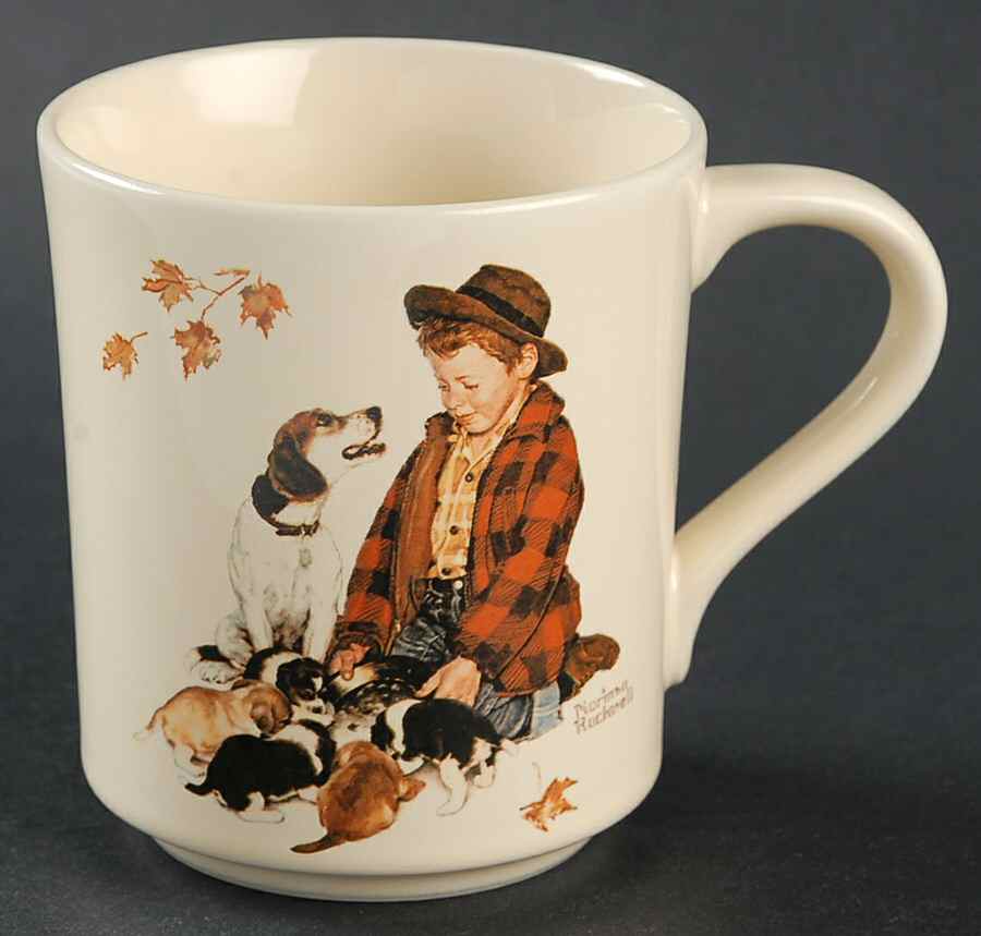 Norman Rockwell Mugs A Boy And His Dog - Fall - No Box by Museum Collections-1
