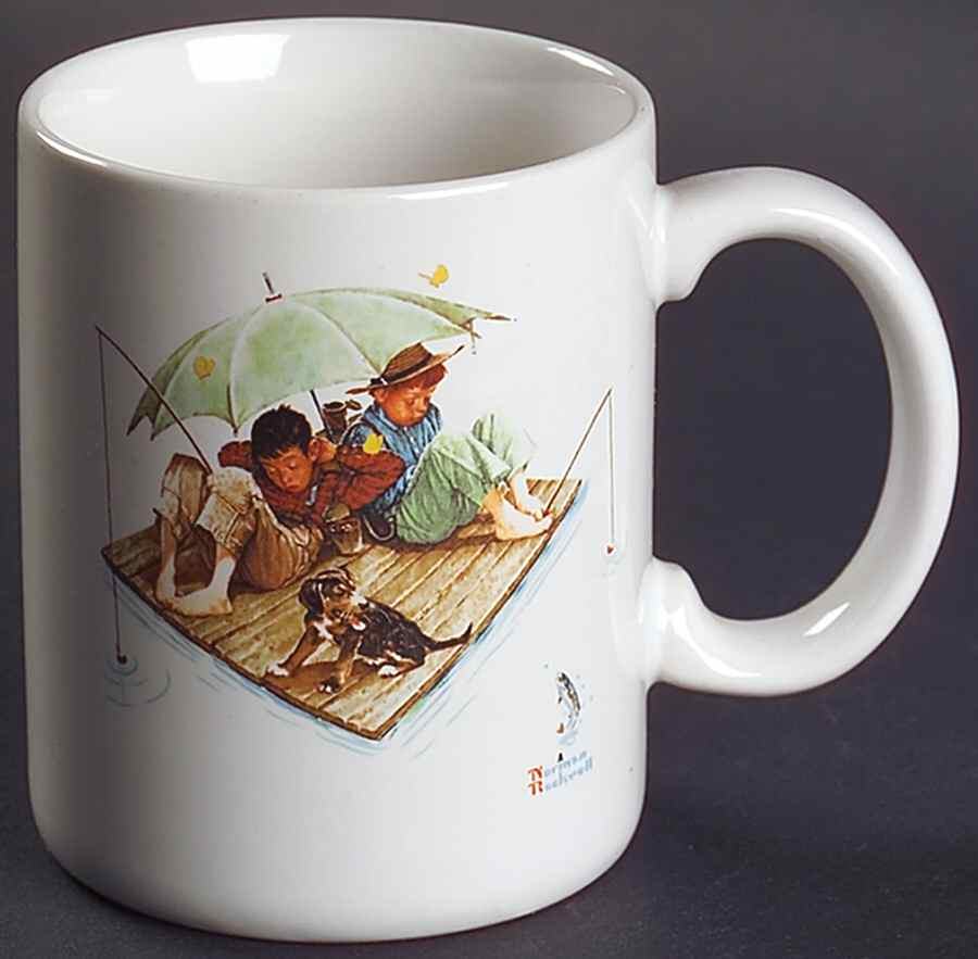 Norman Rockwell Mugs Fisherman's Paradise - No Box by Museum Collections-1