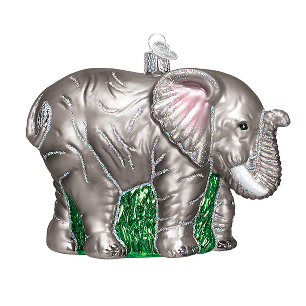 Animals Large Elephant - No Box 159 by Old World Christmas (Newer)-1