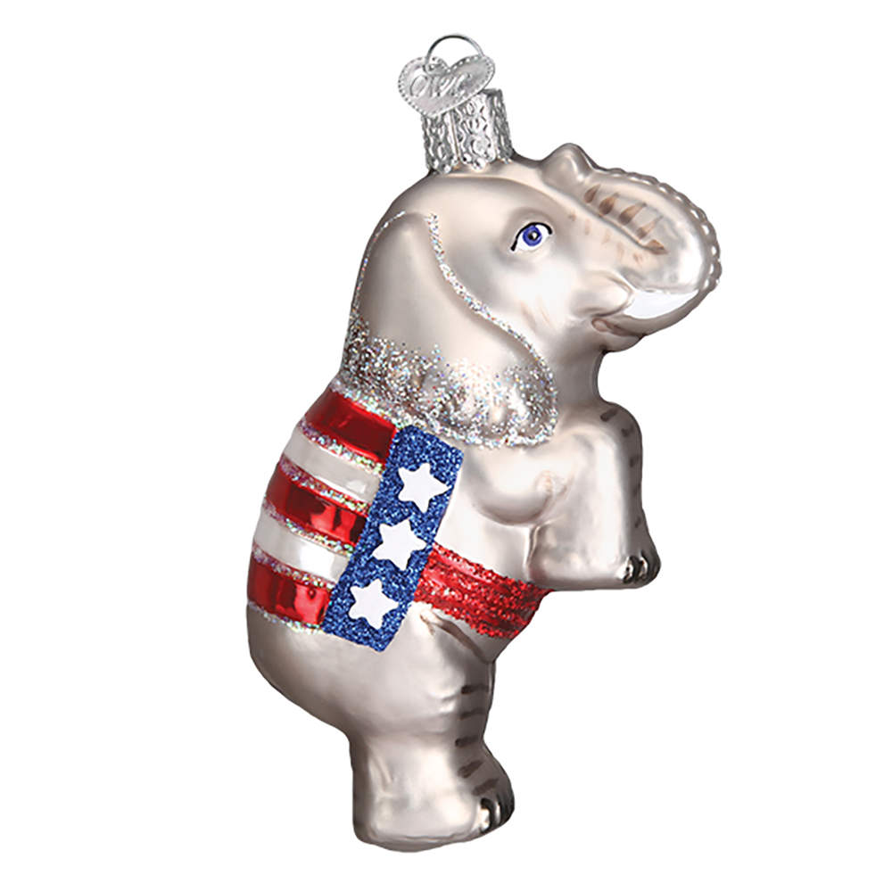 Old World Christmas Republican Elephant - No Box by Old World Christmas (Newer)-1