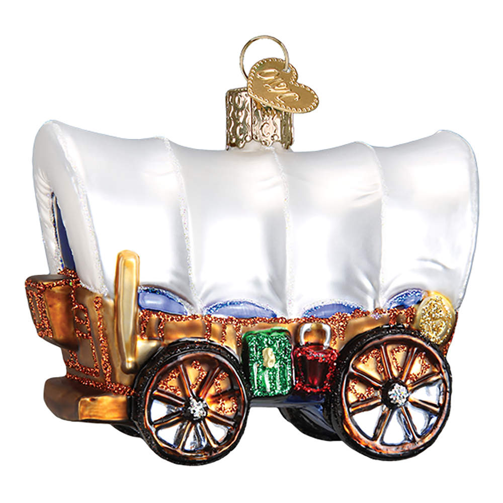 Old World Christmas Covered Wagon - Nb716, No Box by Old World Christmas (Newer)-1